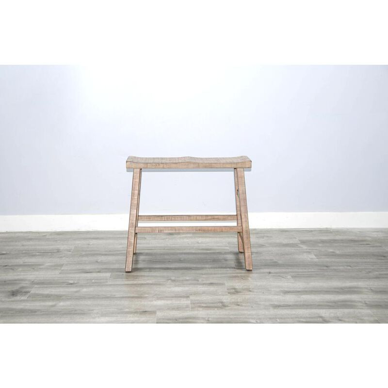 Sunny Designs Beach Pebble 30'H Bench, Wood Seat