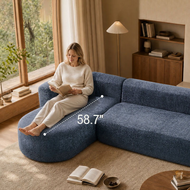 Cetram  L-Shaped Modular Sectional Sofa image number 4