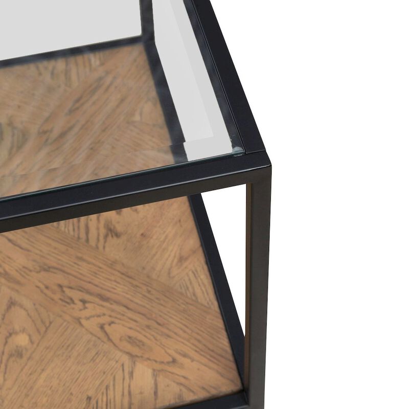 Liberty Furniture Bedford Drawer End Table for Living Room - Weathered Oak image number 5