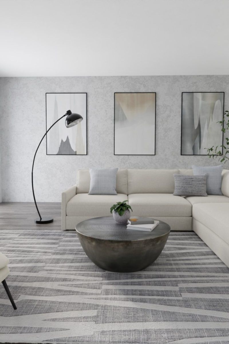 Peconic T8009 Ivory/Black 9' x 12' Rug by Thom Filicia image number 1