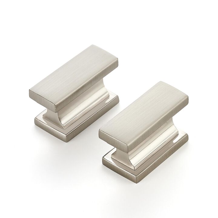 Ravinte Hardware 5 Pack Brushed Nickel Cabinet Pulls - 1.46 Inch Silver Kitchen Handles for Cabinets & Cupboards, Single Inch Ho