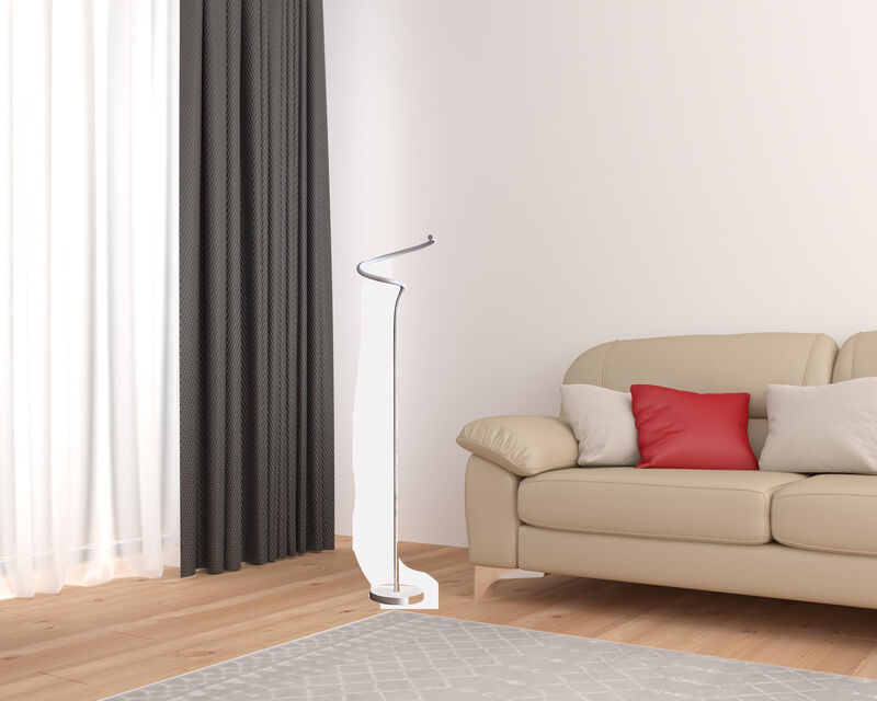 Hivvago 51" White LED Novelty Floor Lamp With White