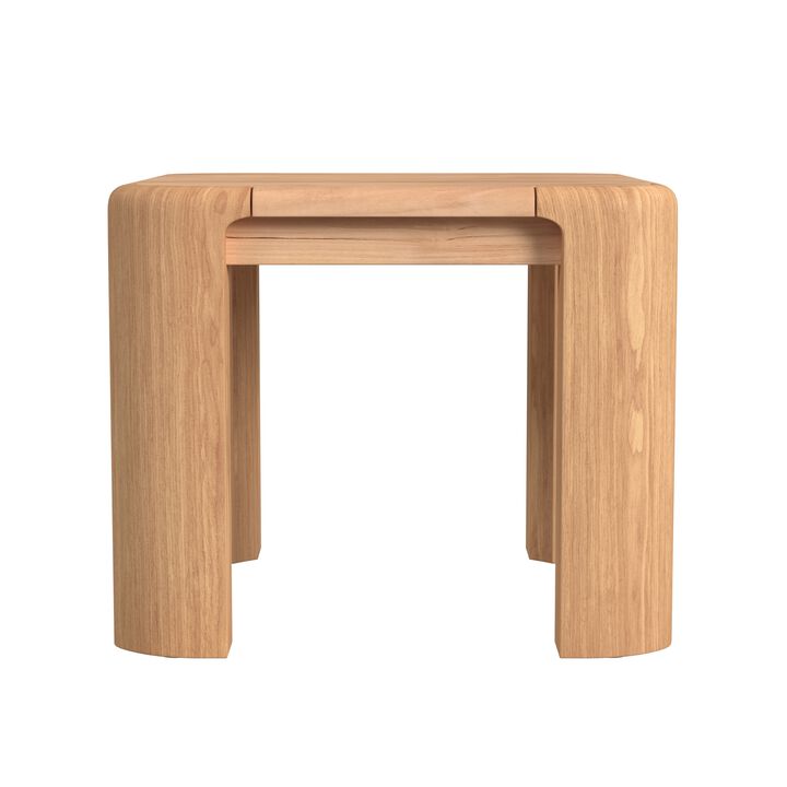 Natural Teak End Table