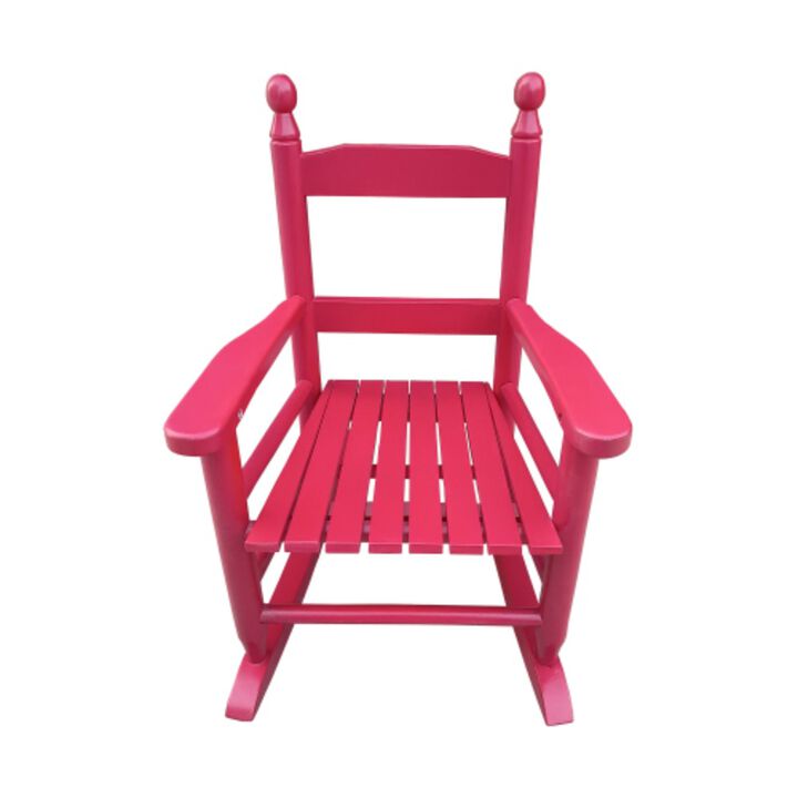 Children's rocking rose red chair- Indoor or Outdoor -Suitable for kids-Durable