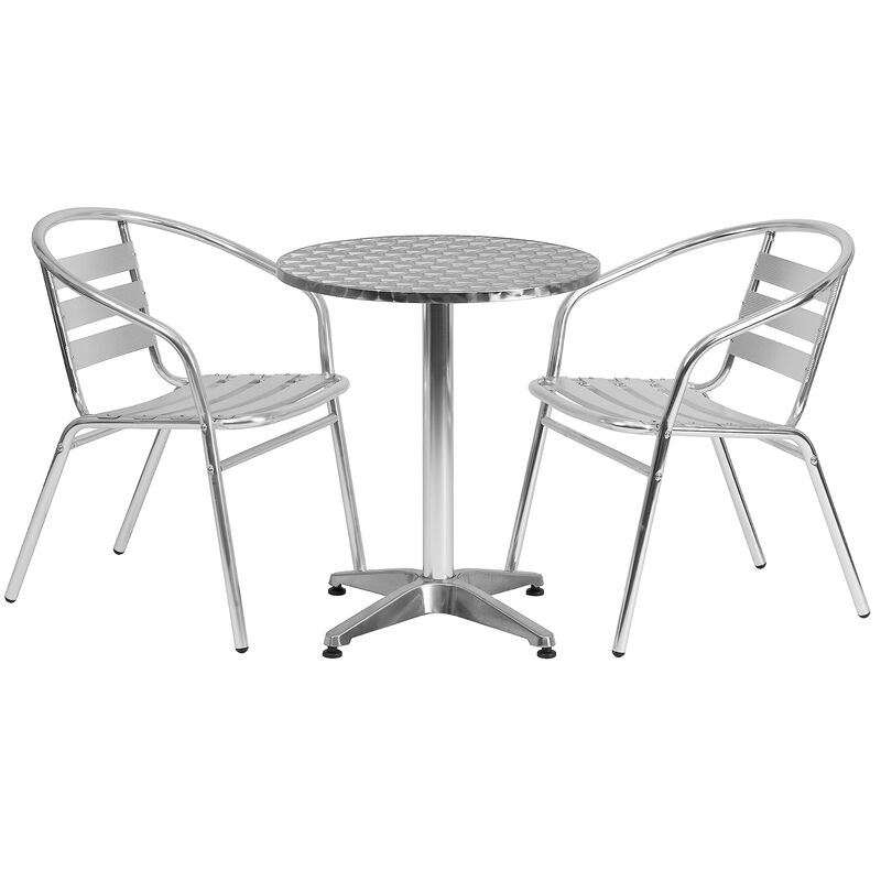 23.5RD Aluminum Table Set image number 0