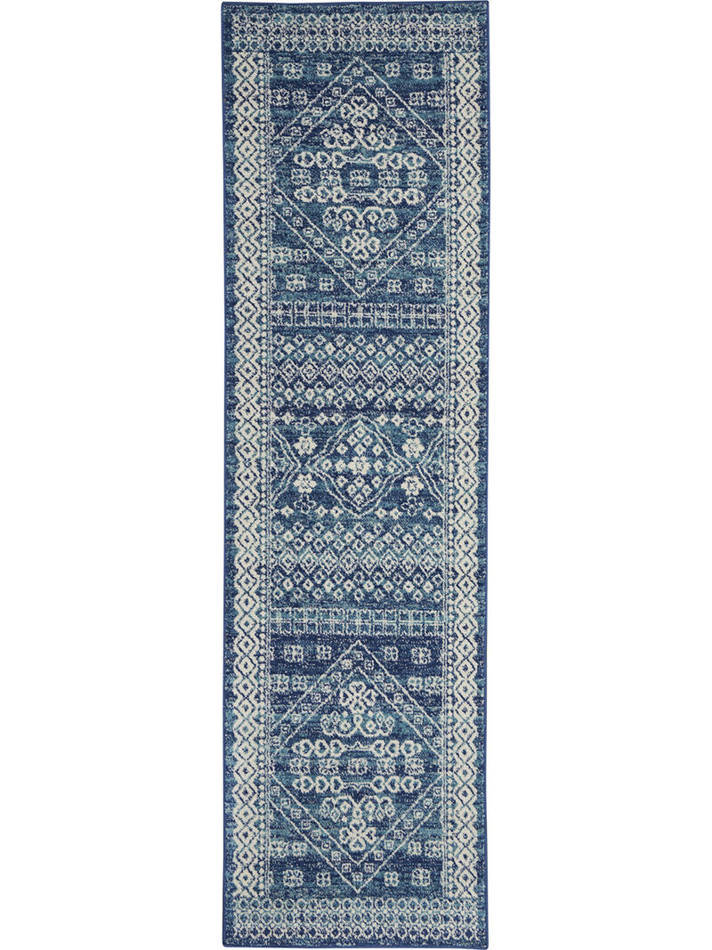 Passion PSN27 Navy/Blue 2'2" x 7'6" Rug image number 0