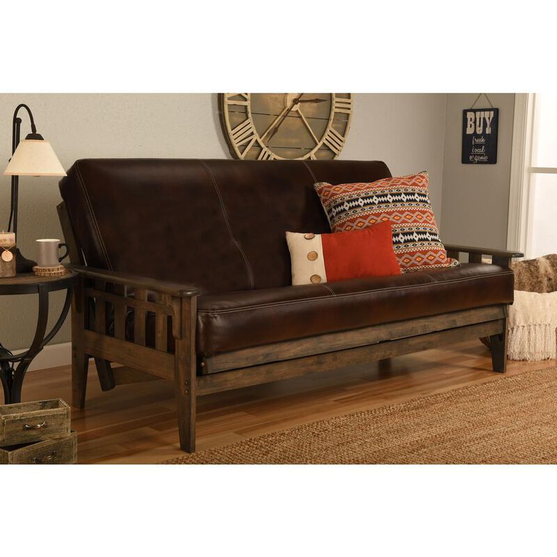 Tucson Frame-Rustic Walnut Finish-Oregon Trail Java Mattress image number 5
