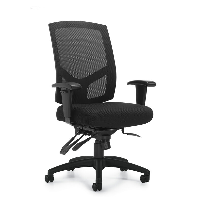 Black Mesh Back Chair