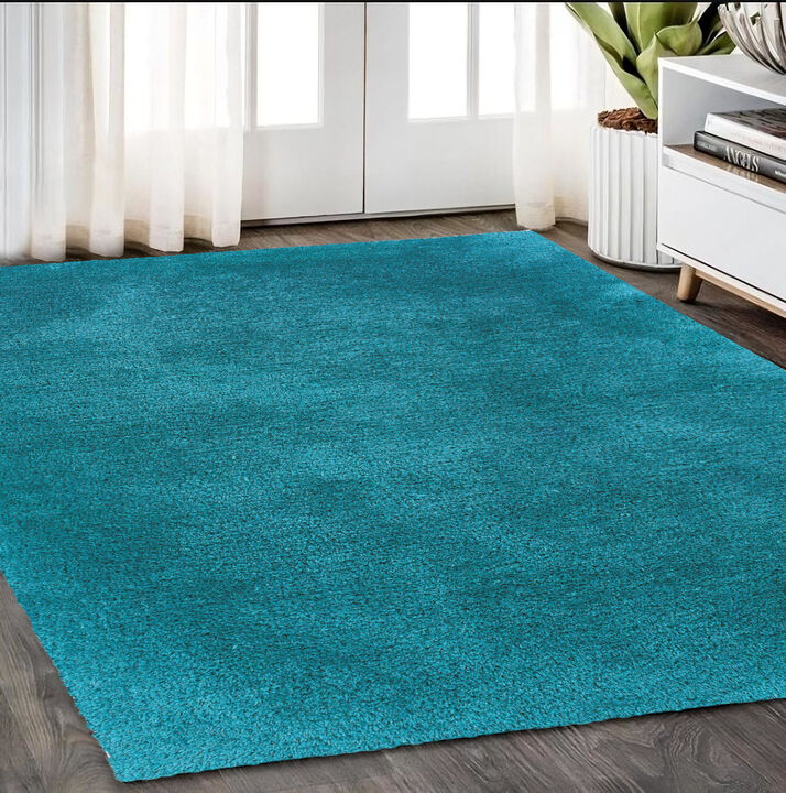 HomeRoots Shag Hand Tufted Area Rug