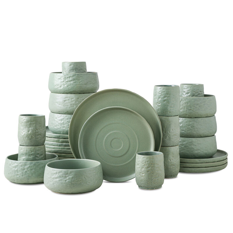 Stone by Mercer Project SHOSAI Stoneware 32 Piece Dinnerware Set