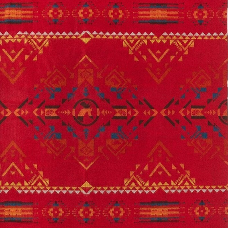 HomeRoots Ultra Soft Red Southwest Handmade Throw Blanket image number 5