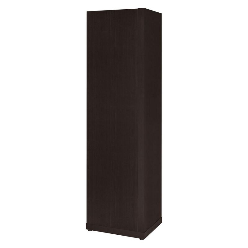 Radiant Brown Wooden Corner Bookcase