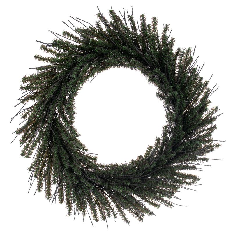 Vickerman 24" Vienna Twig Artificial Christmas Wreath, Unlit - Faux Christmas Wreath - Indoor Seasonal Home Decor image number 0