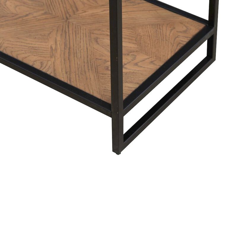 Liberty Furniture Bedford Chairside Table for Living Room - Weathered Oak image number 5
