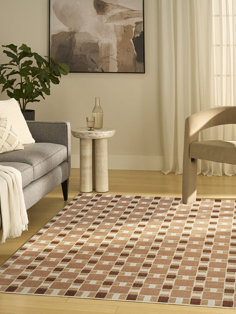 Nordic NRC14 Rust 4' x 6' Rug