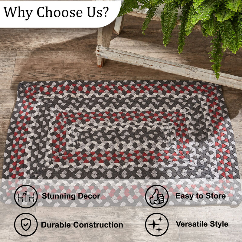 Park Designs Limestone Braided Rug 20" x 30" image number 4