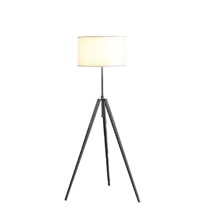 Streamdale Sleek Tripod Floor Lamp (47"-64") in Chrome