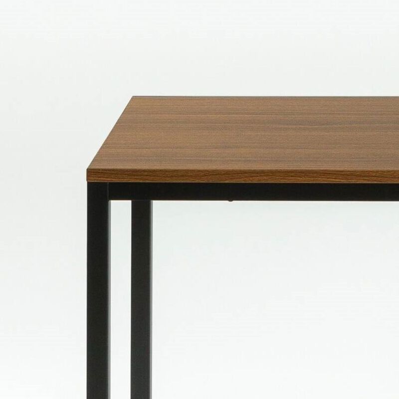Hivvago Modern Home Office Desk with Metal Frame and Wood Table Top