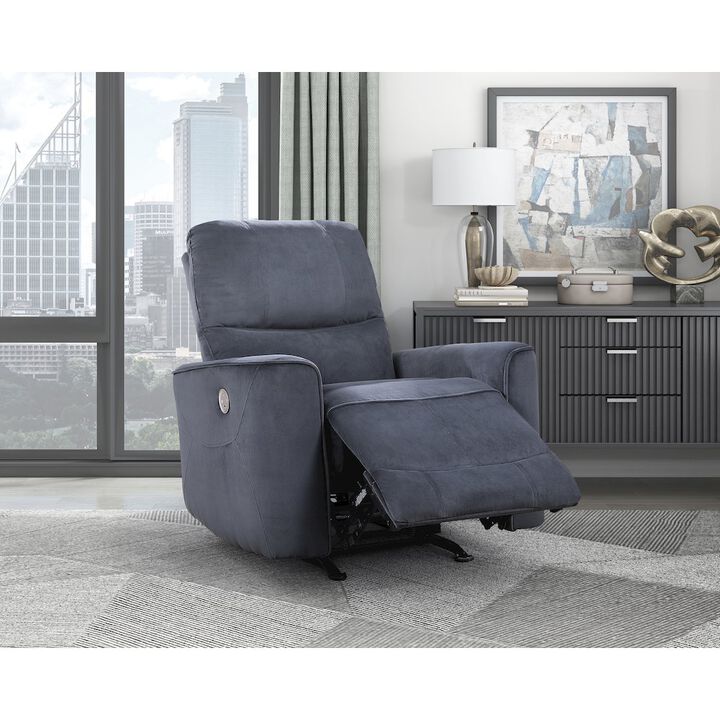 Lexicon Artem Velvet Power Rocker Reclining Chair