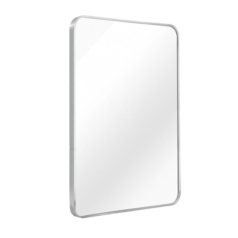 HomeRoots 36" Silver Aluminum Framed Accent Mirror image number 2