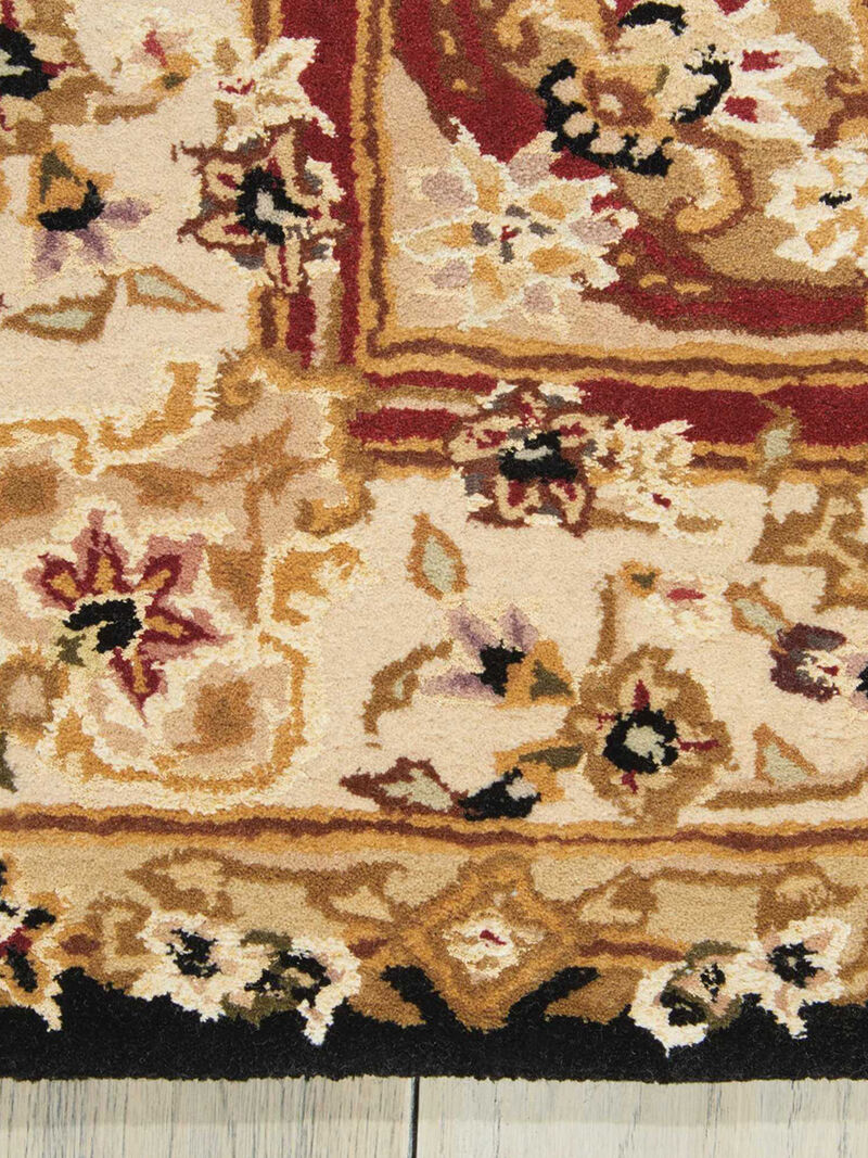 Nourison 2000 2028 Black 2'6" x 12' Rug image number 1