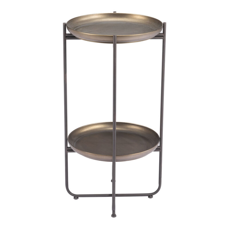 Steel End Table for Living Room or Bedroom Accent Furniture