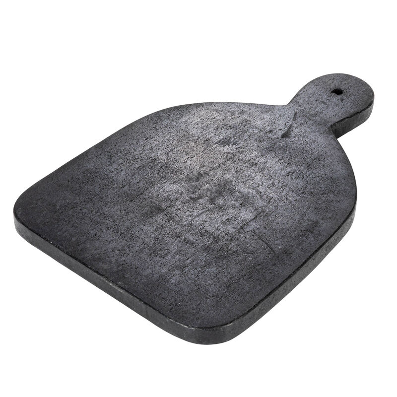 Wide Marble Cutting or Charcuterie Board with Handle, Black image number 0