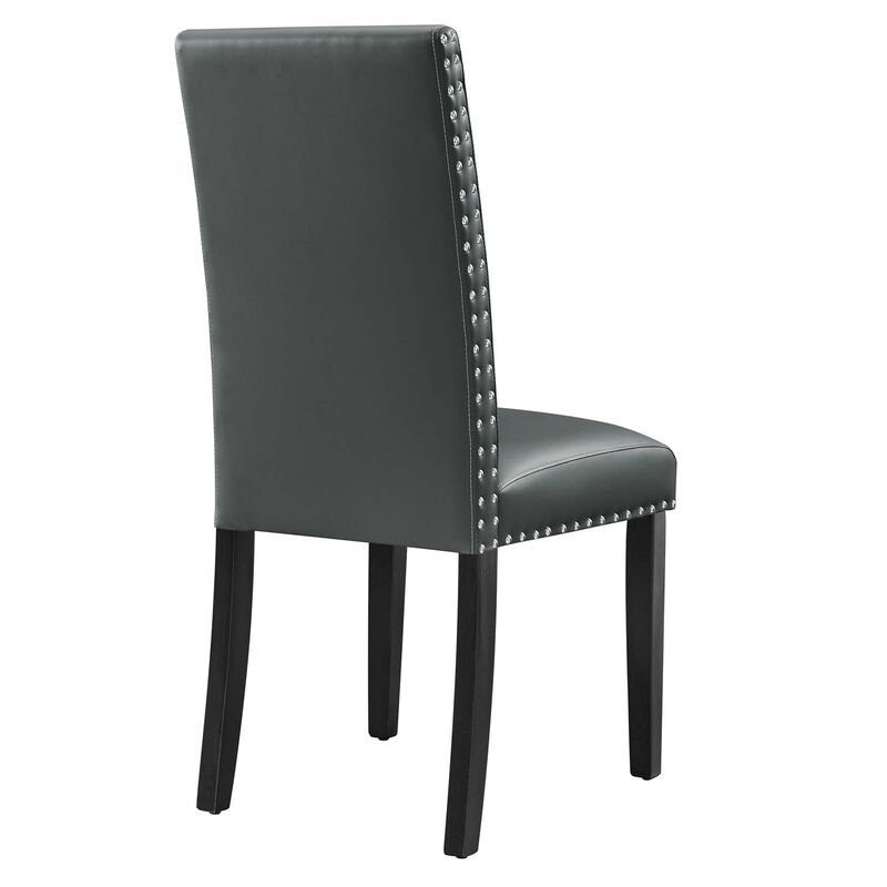Parcel Dining Vinyl Side Chair-Benzara image number 3