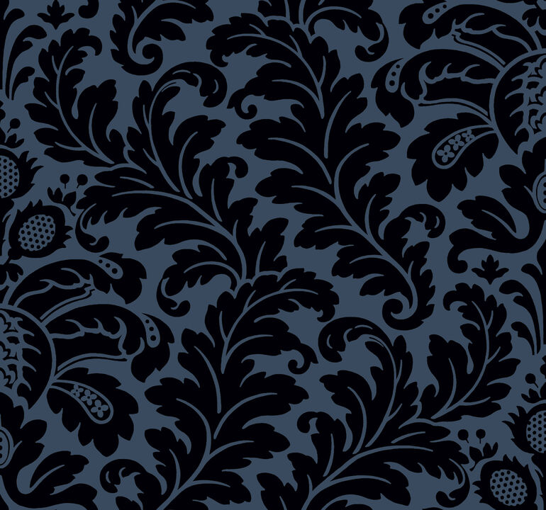 Modern Romance Navy Wallpaper