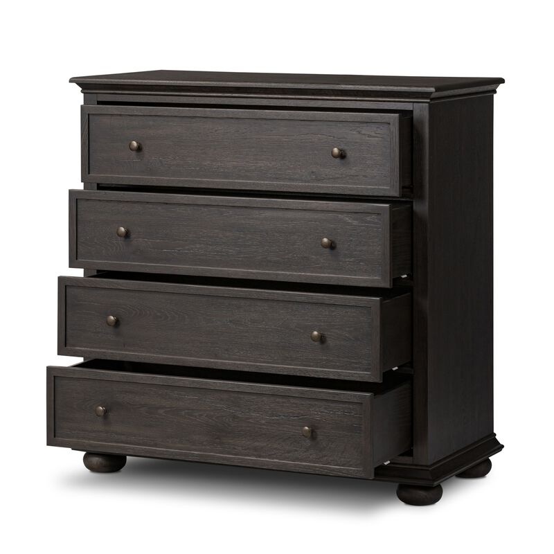 Geoffrey Smoked Black Tall Dresser