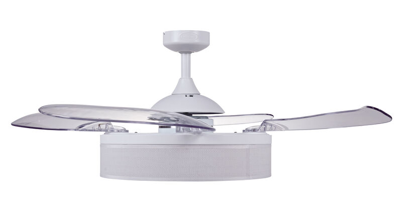 Fanaway Fraser 48" Retractable Blade Ceiling Fan with Light and Remote, Modern Fandelier Ceiling Fan, Patented Design Technology, Stronger Thicker Blades image number 8