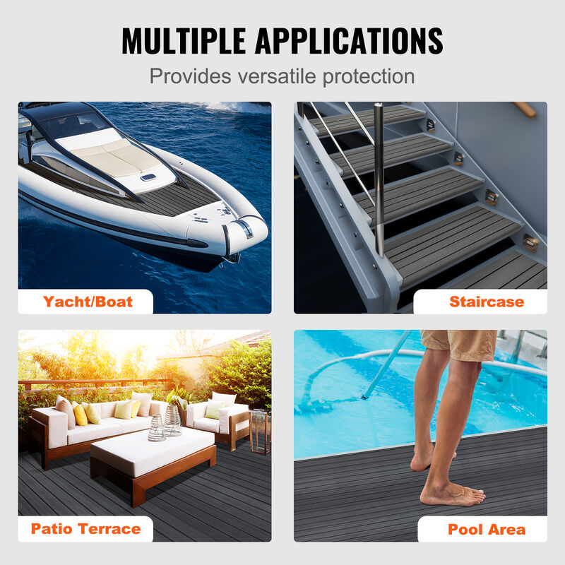 EVA Foam Boat Decking 94.5" x 23.6" Self-Adhesive Marine Flooring image number 5