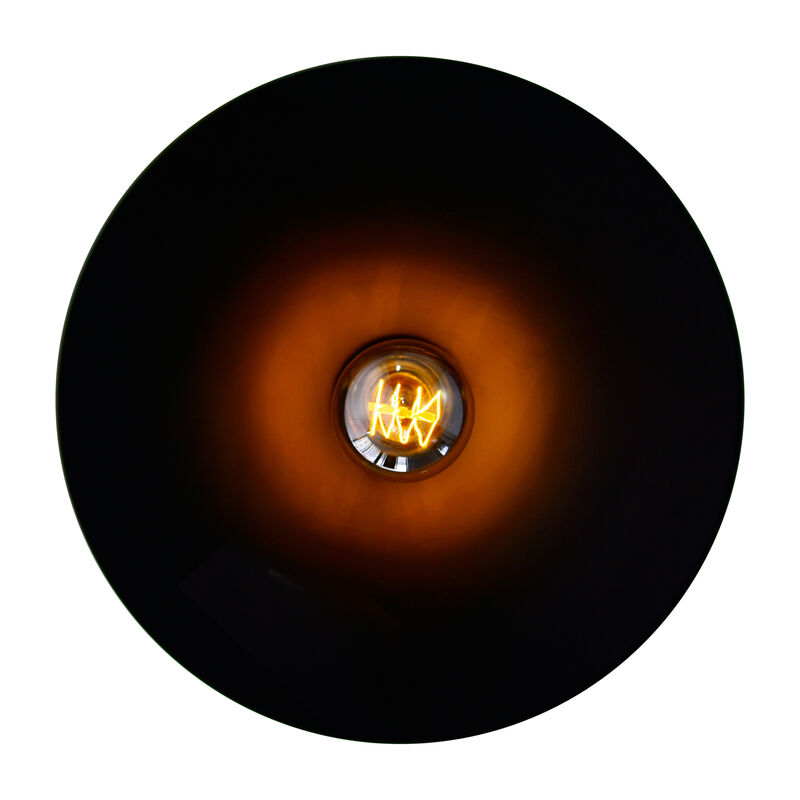 Brave 1 Light Down Mini Pendant With Black Finish