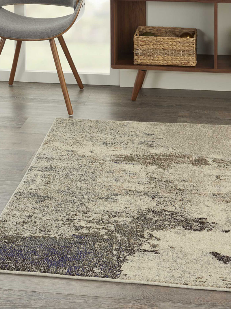 Celestial CES02 Ivory/Gray 3' x 5' Rug