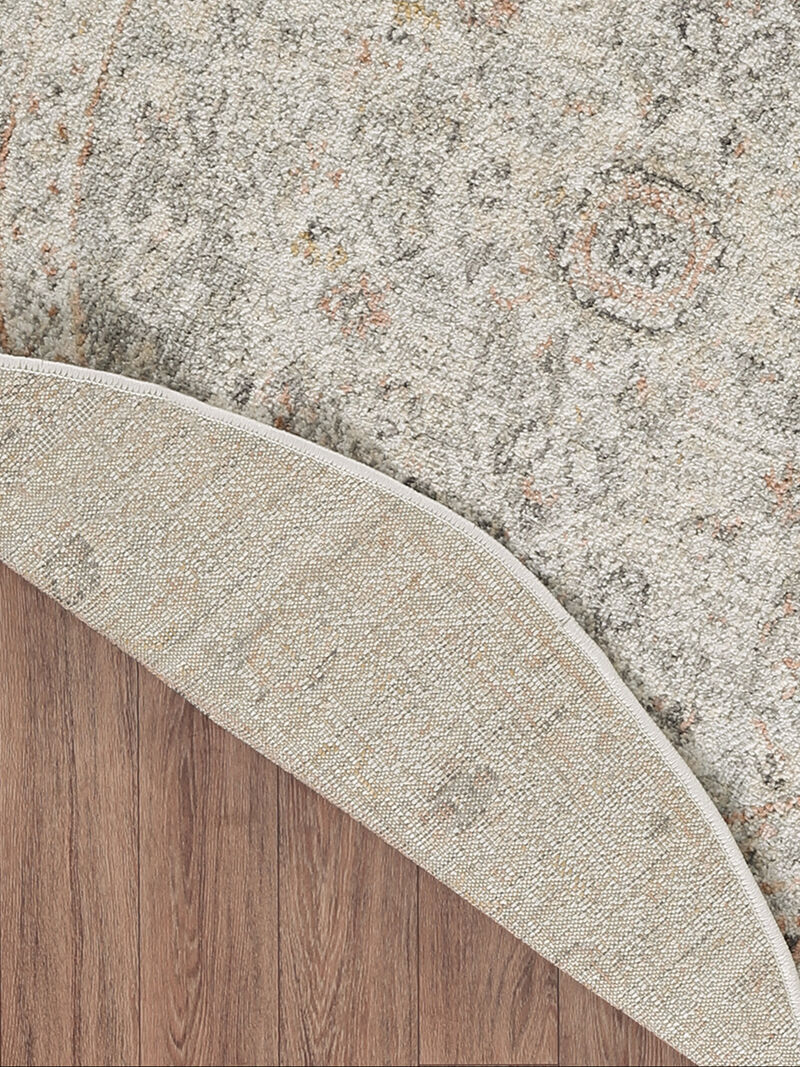 Oushak Home OUS02 Light Gray 7'10" x Round Rug