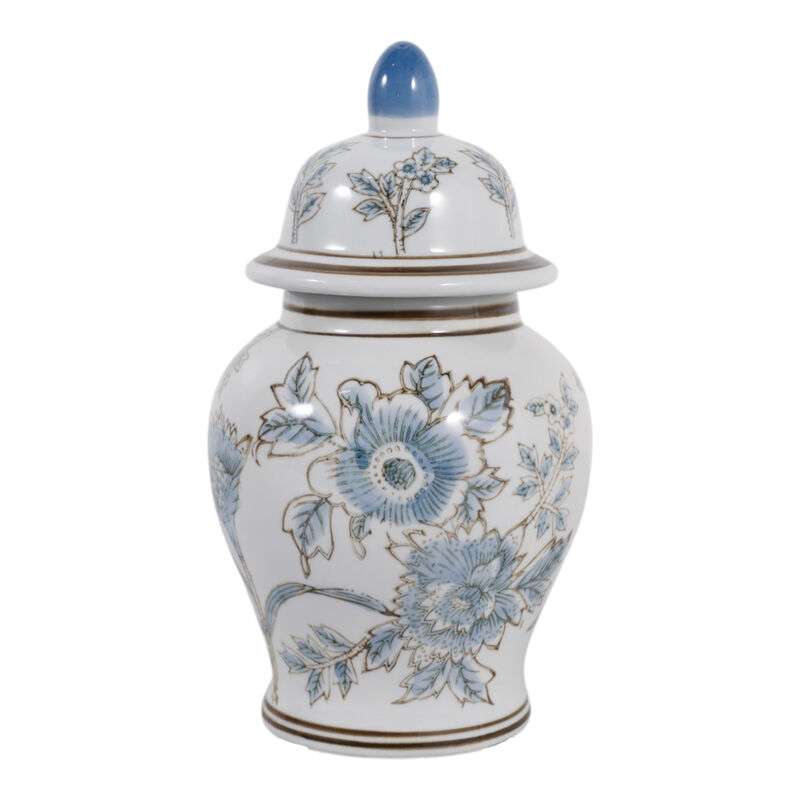 10x6" Floral Temple Jar image number 0