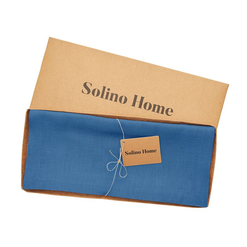 Solino Home 100% Pure Linen Table Runner - Fete