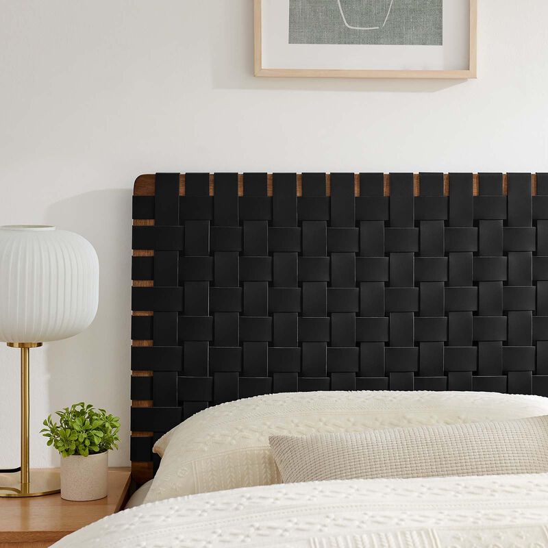 Sparta Weave Vegan Leather Queen Headboard image number 4