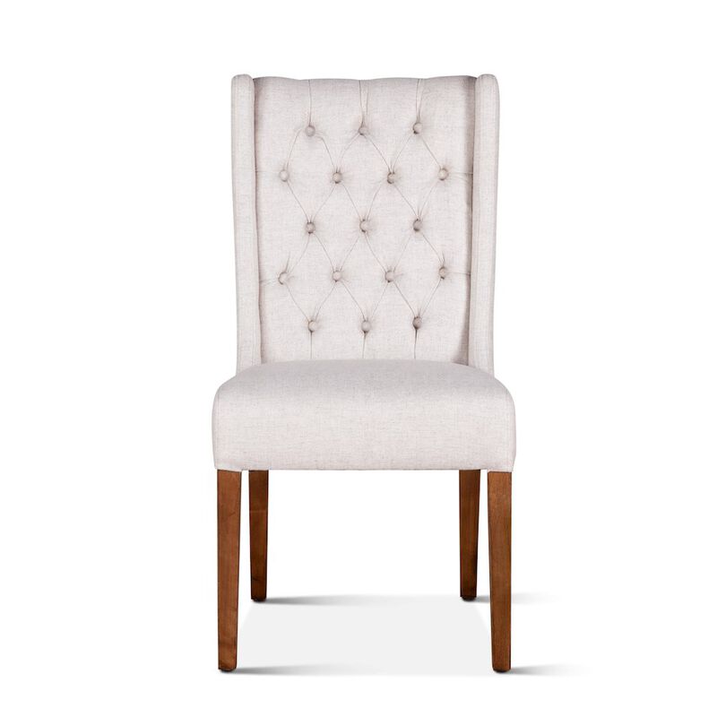 World Interiors Chloe Din Chair - Off-White image number 0