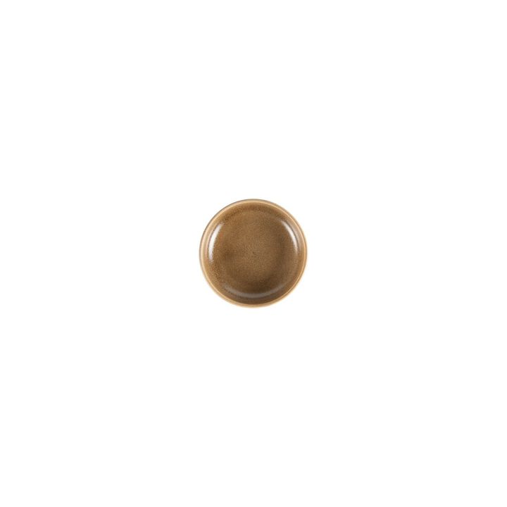 Terra Pott dia.4.25" h:1" 4 oz. Round Brown Vitrified Bowl (Set of 4)