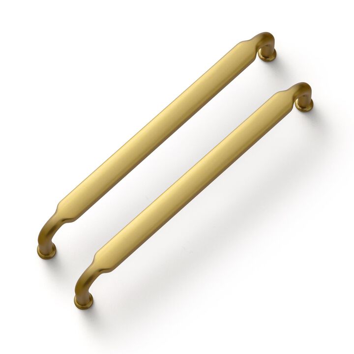 Goo-Ki Brushed Gold Drawer Handles 6-1/4 in (160mm) Hole Centers Straight Bar Pull,6-Pack Solid Cabinet Handles for Kitchen Cabi