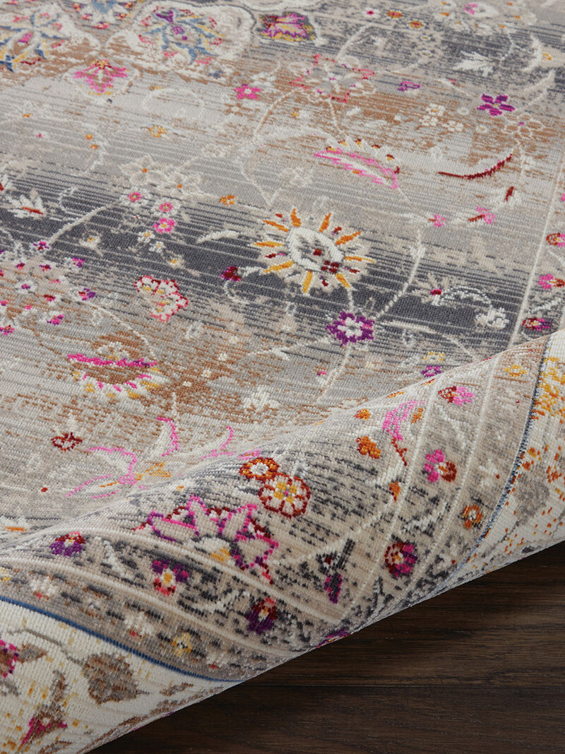 Vintage Kashan VKA01 Gray 4' x 6' Rug