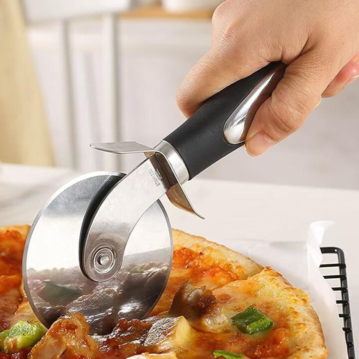 Stainless Steel  Wheel Pizza Cutter and Pie Server, set of 2