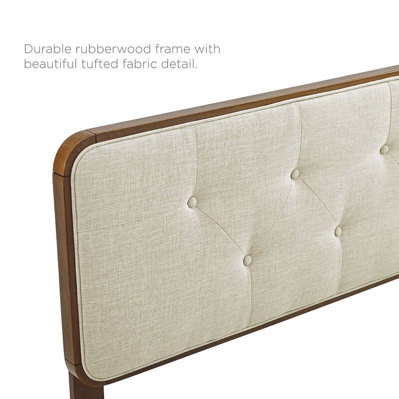 Modway - Collins Tufted King Fabric and Wood Headboard