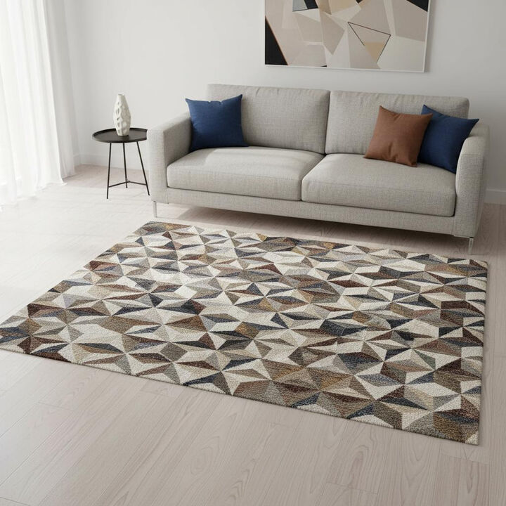 HomeRoots Geometric Area Rug