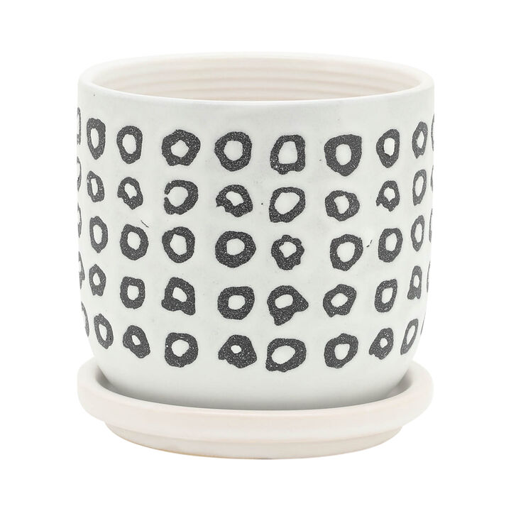 S/2 5/6" Aztec Planter