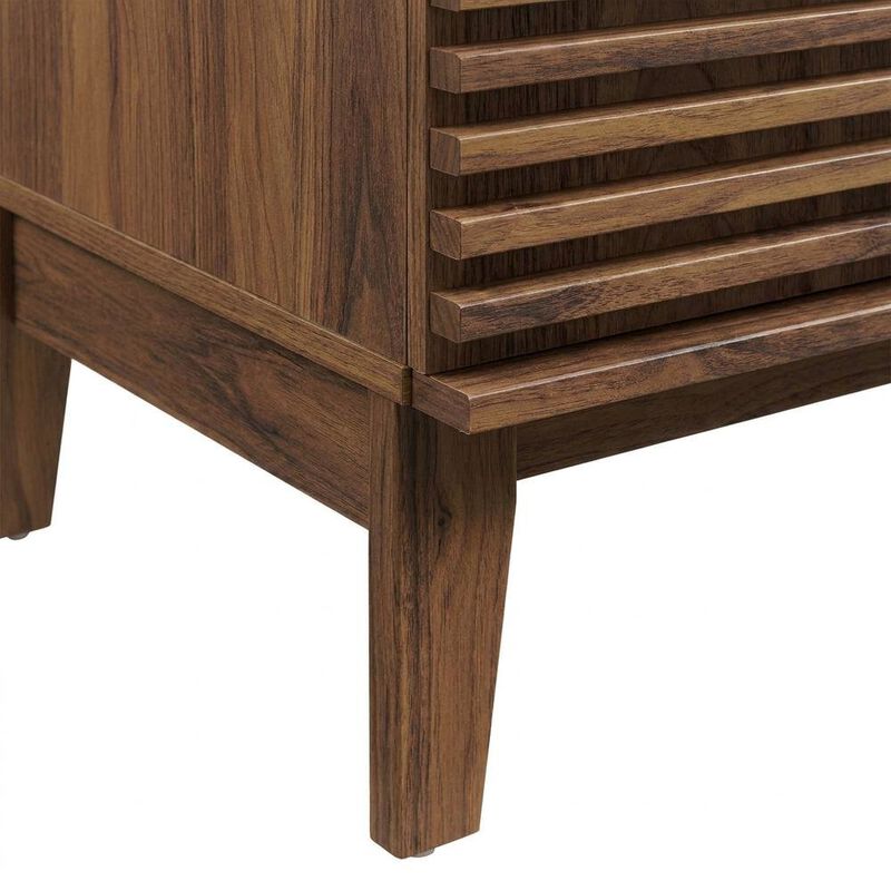 Walnut White 30-Inch Floor-Mount Bathroom Vanity Cabinet with Sink image number 6