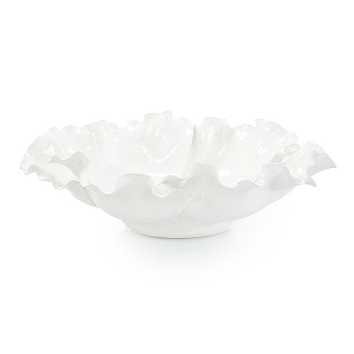 White Flowing Bowl