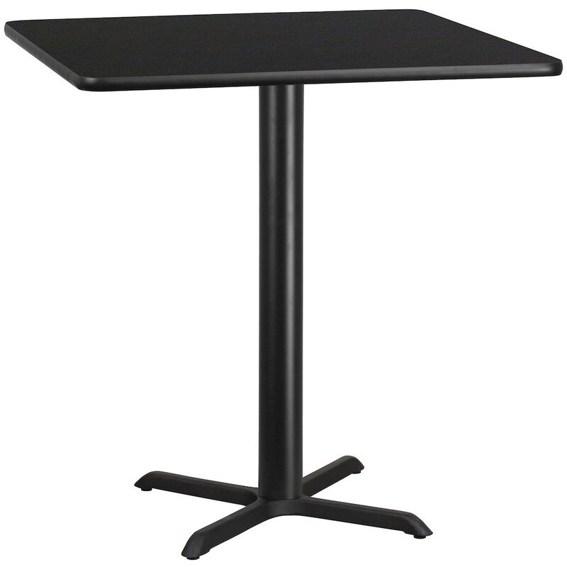 Flash Furniture 42'' Square Laminate Table Top with 33'' x 33'' Table Height Base image number 0