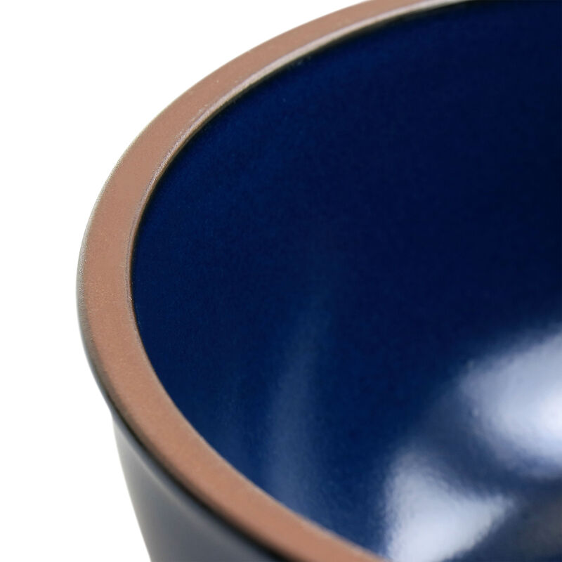 Gibson Elite Dumont 4 Piece Terracotta Bowl Set in Dark Blue